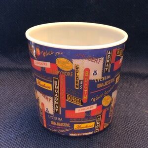 Colorful NYC Broadway 10 Oz Theater Logo Cup with lid